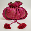 Pure Ghee Brocade Potli: Red