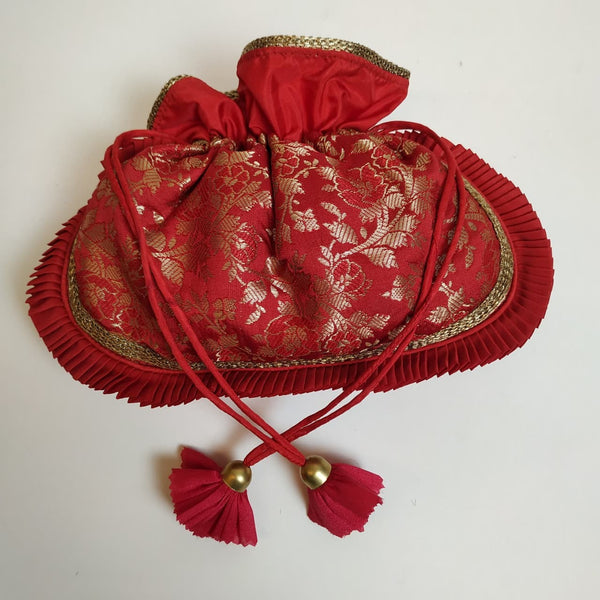 Pure Ghee Brocade Potli: Pink