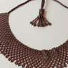 Anvi Shah's Beaded Necklace: Brown