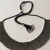 Anvi Shah's Beaded Necklace: Black