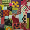 Small Patched and Embroidered Kavandi Baby Quilt: Mutlicolour