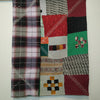 Small Patched and Embroidered Kavandi Baby Quilt: Mutlicolour