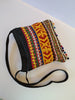 Applique, beaded cross body bag