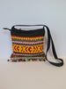Applique, beaded cross body bag