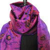 Mita Parekh's Block Printed Silk Stole: Purple