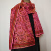 Mita Parekh's Block Printed Silk Stole: Pink