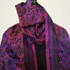 Mita Parekh's Block Printed Silk Stole: Purple