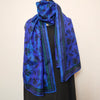 Mita Parekh's Block Printed Silk Stole: Blue