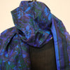 Mita Parekh's Block Printed Silk Stole: Blue