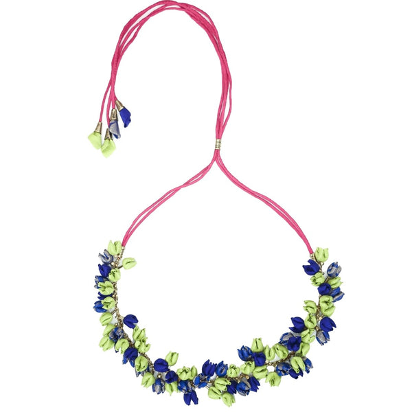 Pure Ghee Musafir Chain Mala: Blue and Green