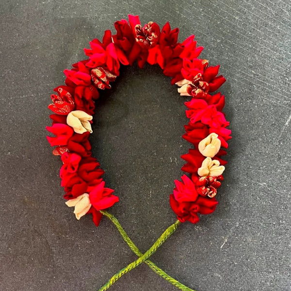 Pure Ghee Multi Mogra Gajra: Maroon