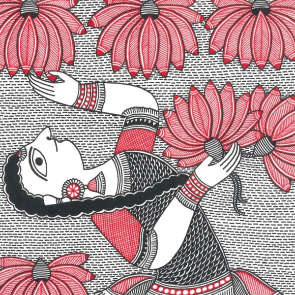 Mahalaxmi Karn: Mermaid Playing with Lotuses