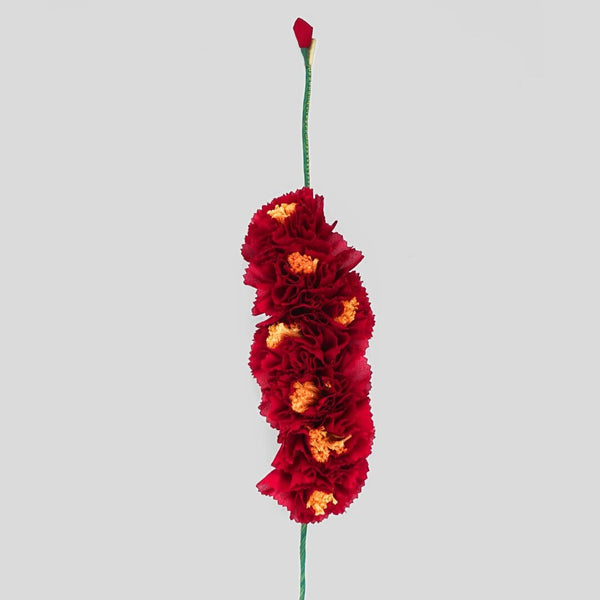 Pure Ghee Genda Phool Gajra: Maroon