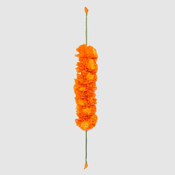 Pure Ghee Genda Phool Gajra: Orange