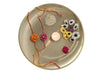 Cotton Crocheted Medium Pink and Orange Rakhis : Rosette 2: Set of Two