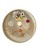 Cotton Crocheted Medium Yellow and Orange Rakhis : Rosette 2: Set of Two