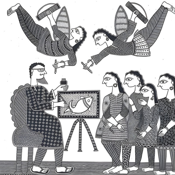 Workshop: Drawing Lines: Mithila Painting with Santosh Kumar Das