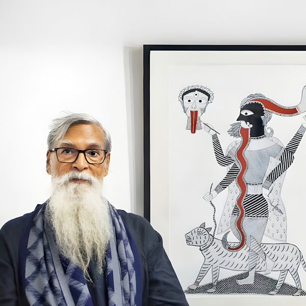 Workshop: Drawing Lines: Mithila Painting with Santosh Kumar Das