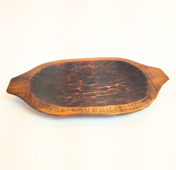 TRIBOLT Hand-Carved Natural Wood Hand-Hewn : Brown