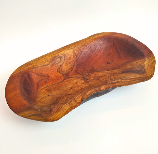 TRIBOLT Hand-Carved Natural Wood Hand-Hewn Log : Brown