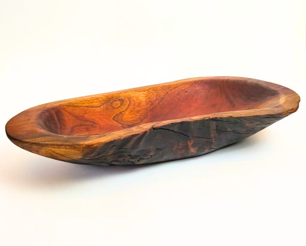 TRIBOLT Hand-Carved Natural Wood Hand-Hewn Log : Brown