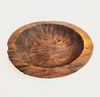 TRIBOLT Hand-Carved Natural Wood Hand-Hewn Bowl: Brown