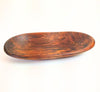 TRIBOLT Hand-Carved Natural Wood Platter-Hand Curved : Brown