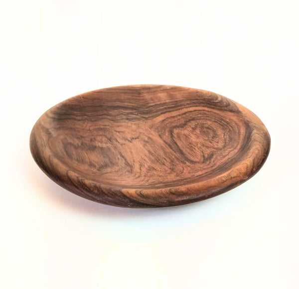 TRIBOLT Hand-Carved Natural Wood Walnut Platter