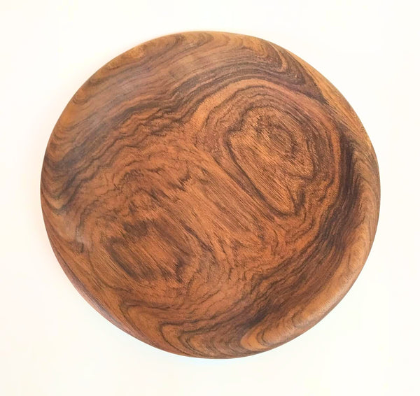 TRIBOLT Hand-Carved Natural Wood Walnut Platter