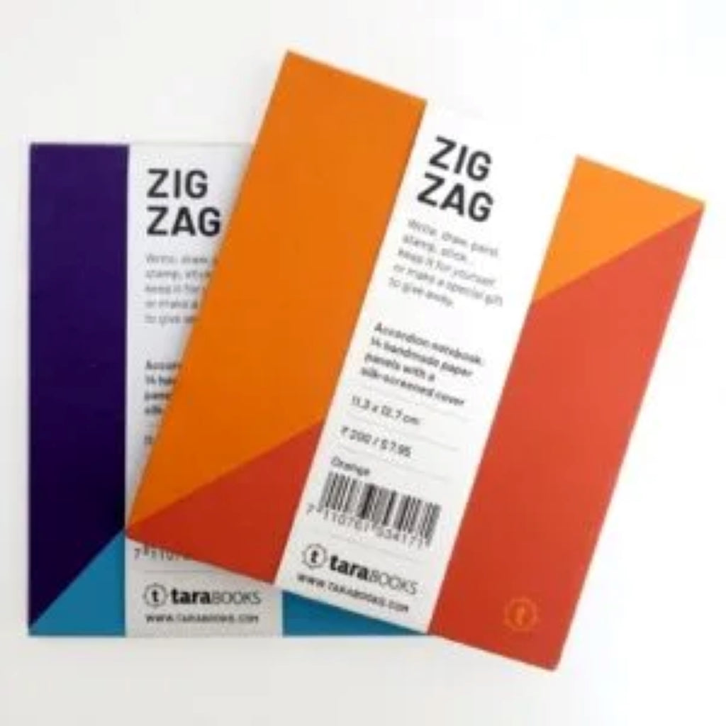 Tara Books | Zig Zag | Orange and Purple