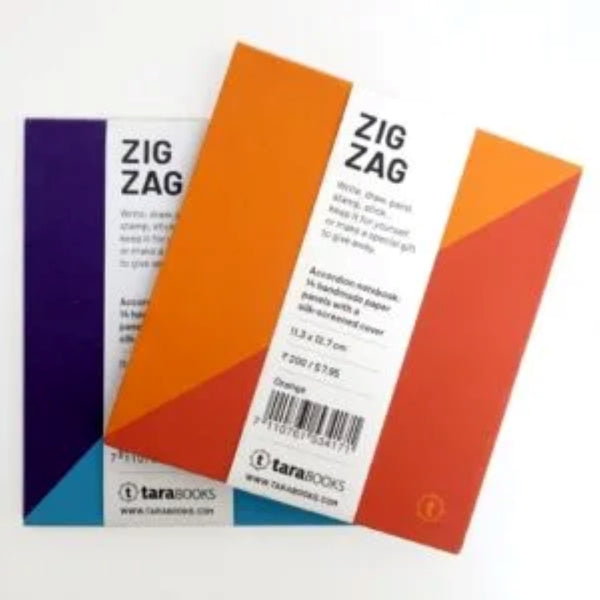 Tara Books | Zig Zag | Orange and Purple