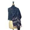 Bhujodi Ikat Cotton Stole: Natural Indigo