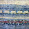 Bhujodi Ikat Cotton-Silk Stole: Natural Indigo Blue