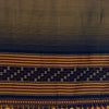 Bhujodi Striped Cotton Dupatta: Navy Blue, Maroon, and Ochre