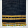 Bhujodi Striped Cotton Stole: Black