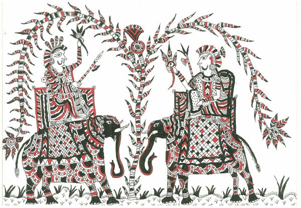 Mata-ni-Pachedi on Paper: Royal Elephants
