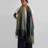 Ane Hejje Khun Cotton Stole: Natural Indigo