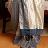Lakshmi Khun Cotton-Silk Sari: Kora and Indigo