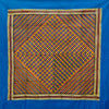 Neela Block Printed Square Tablecloth: Blue