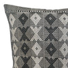 Pair of Abstract Backstrap-Woven Cushion Covers: Black and White