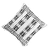 Pair of Spear Backstrap-Woven Cushion Covers: Black and White