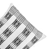 Pair of Spear Backstrap-Woven Cushion Covers: Black and White