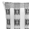 Pair of Spear Backstrap-Woven Cushion Covers: Black and White
