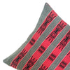 Pair of Spears Backstrap Woven Cushion Covers: Black and Red