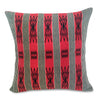 Pair of Spears Backstrap Woven Cushion Covers: Black and Red
