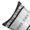Pair of Spears Backstrap Woven Cushion Covers: White and Black