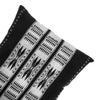 Pair of Spears Backstrap Woven Cushion Covers: White and Black