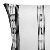 Pair of Spears Backstrap Woven Cushion Covers: White and Black