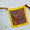 Stella Multicolour Block Printed Square: Yellow