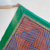 Tangram Hara Block Printed Square Tablecloth: Green